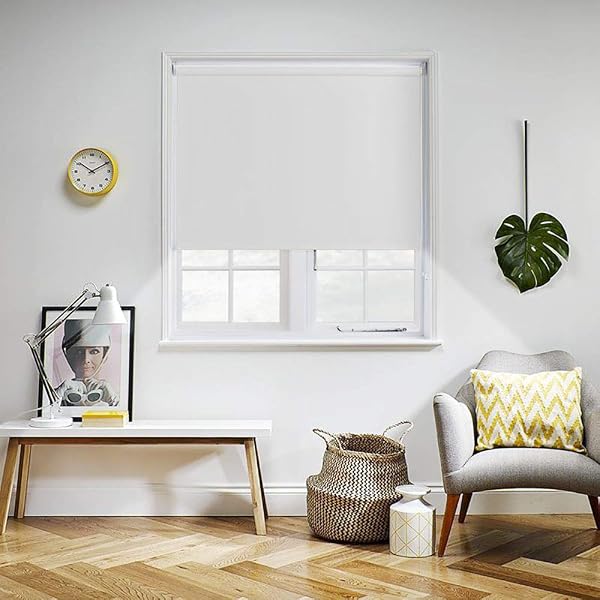 Estor Eclipse/Opaco Y TÉRMICO con Cadena de Repuesto: para Interior/Exterior/Medidas Ancho X AltoContactaremos para Ajuste sin Cargo Color: Blanco. Medidas: 115cm x 160cm - 4