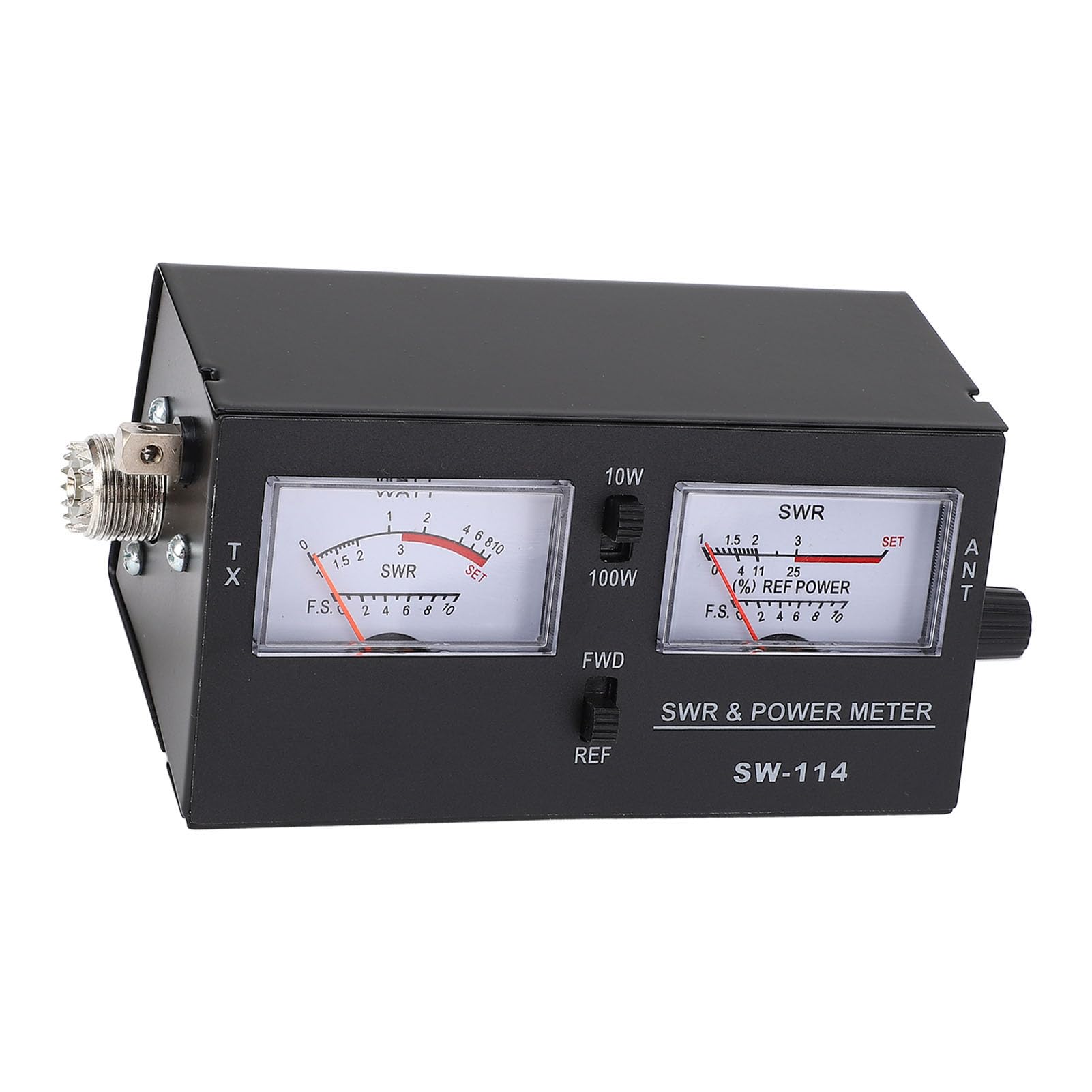 Medidor SWR digital, medidor SWR y medidor de potencia, con conector SO239, alimentado por batería para CB 27 30 MHz