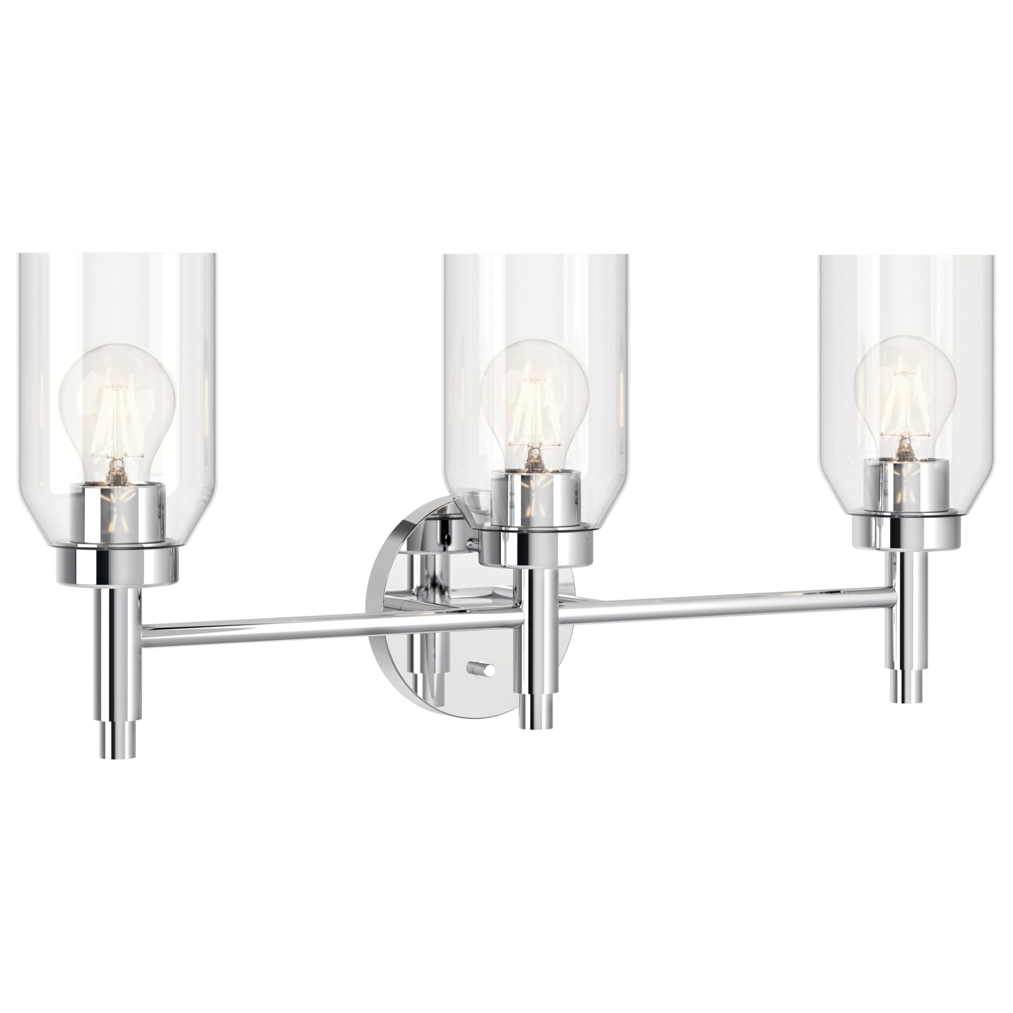 Kichler Madden 3-Light Bathroom Vanity Light, Chrome