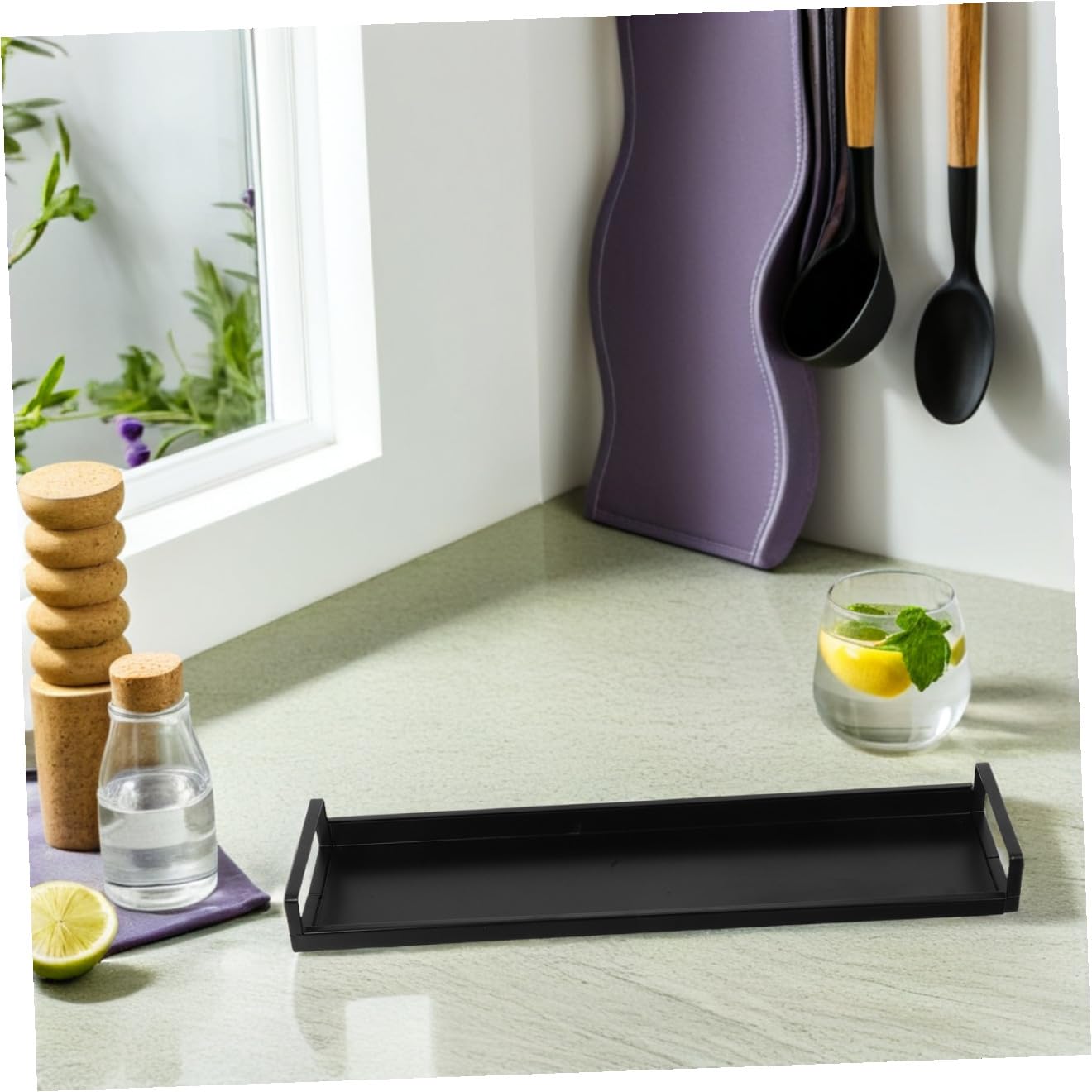Estante para Especias de Hierro y Paneles Desmontables Diseño Ajustable Negro para Optimizar Espacio de Cocina Cocina Estufa