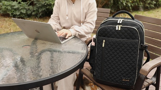 best travel backpack 2019 computer tsa LOVEVOOK Large for Women, 40L Carry on Backpack for Airplanes,TSA Personal Item Travel Bag fits 17
