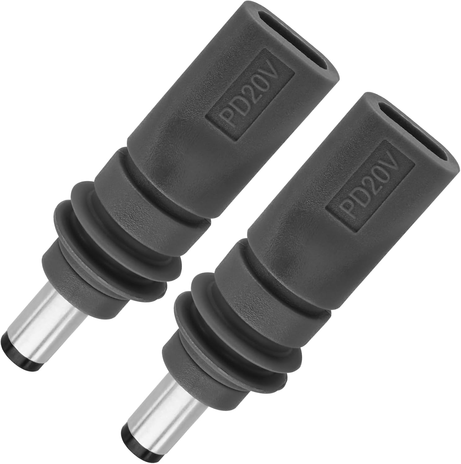 Yeebline DC 5521 to USB C Adapter, 2 Pack 100W PD DC 5.5mm x 2.1mm Male to USB Type C Female Plug Power Charging Connector Charger Adapter Suitable for Starlink Mini (USB C to DC5521)
