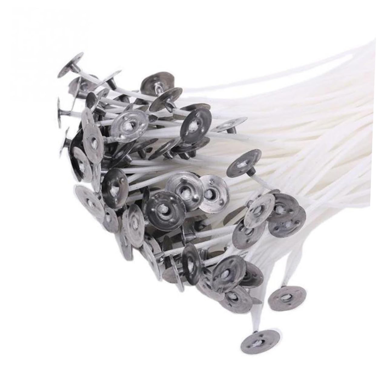 Homoyoyo DIY Candle Wick Core 50pcs Pre-Waxed Sustainers 17cm Waxed Candle Wicks