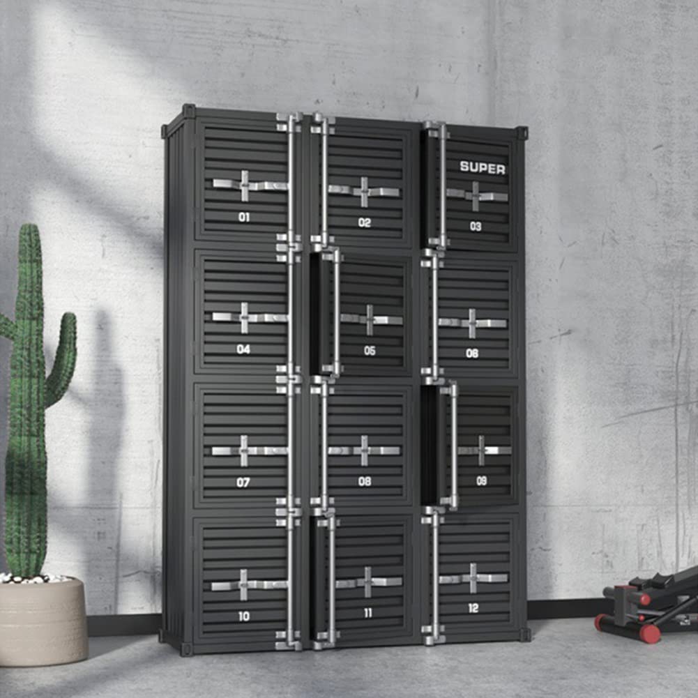 Metalowa szafka do przechowywania, industrialny design retro, wszechstronny organizer na dokumenty i ubrania na siłownię, do szkoły, biura, trwała i stylowa