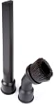 Workshop Wet/Dry Vacs Shop Accessoires sous vide WS16012A Outil à crémaillère double-fichier et accessoires de brosse à poussière pour aspirateurs à sec, raccords 1-1/4-inch et 1-7/8-inch Des os