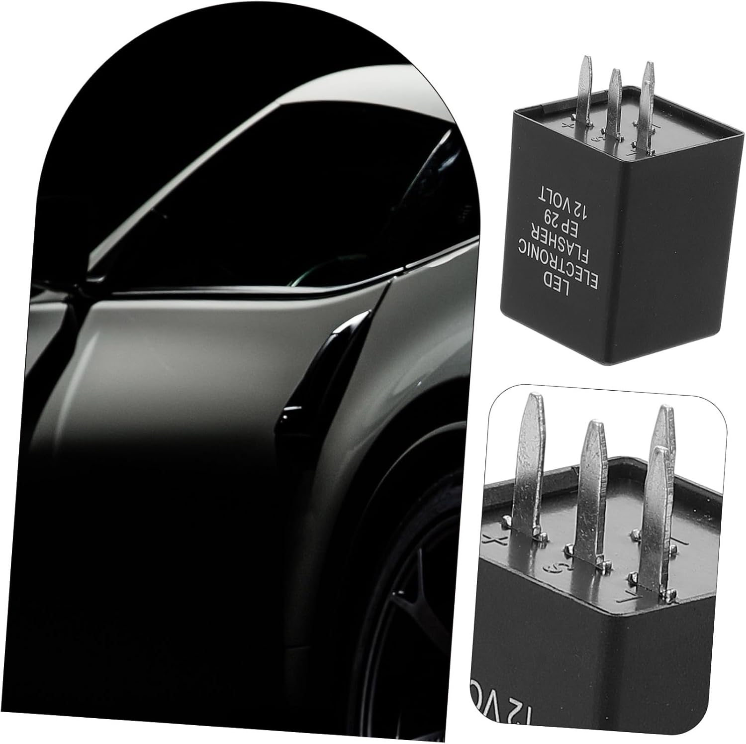 Led Flasher Relay 4 Pin 12v Relay for Truck Electronic Flasher Automotive Replacement