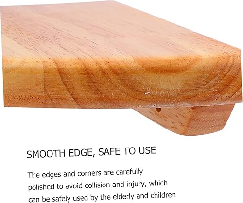 Miniatura 9 de Operitacx Estante esquinero flotante de 6 pulgadas para pared, estante de almacenamiento de madera, decoración elegante para cocina y baño