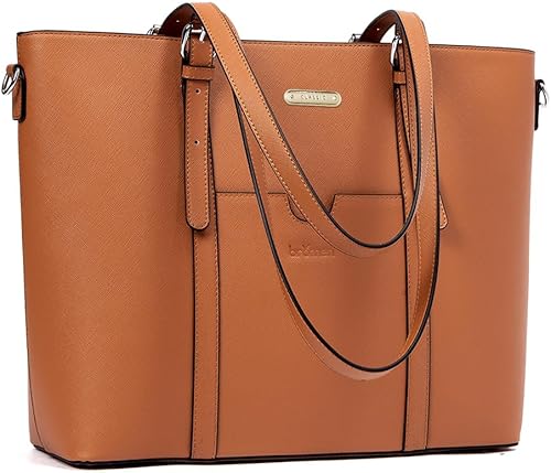 BROMEN Maletín para mujer de 156 pulgadas bolso de mano para laptop de cuero vintage bolsos de trabajo de hombro Cuero 1-black, 1-brown, 1-grey,