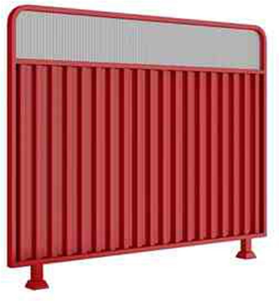 Cloison de confidentialité pour table en verre translucide rosso 100x100 cm