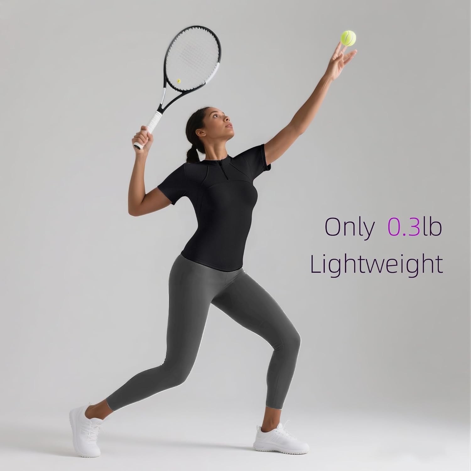 Women's Workout Shirts Mesh Breathable Tops Athletic Compression Fit T-Shirt Short Sleeve Gym Tees Quick-Dry Shirts