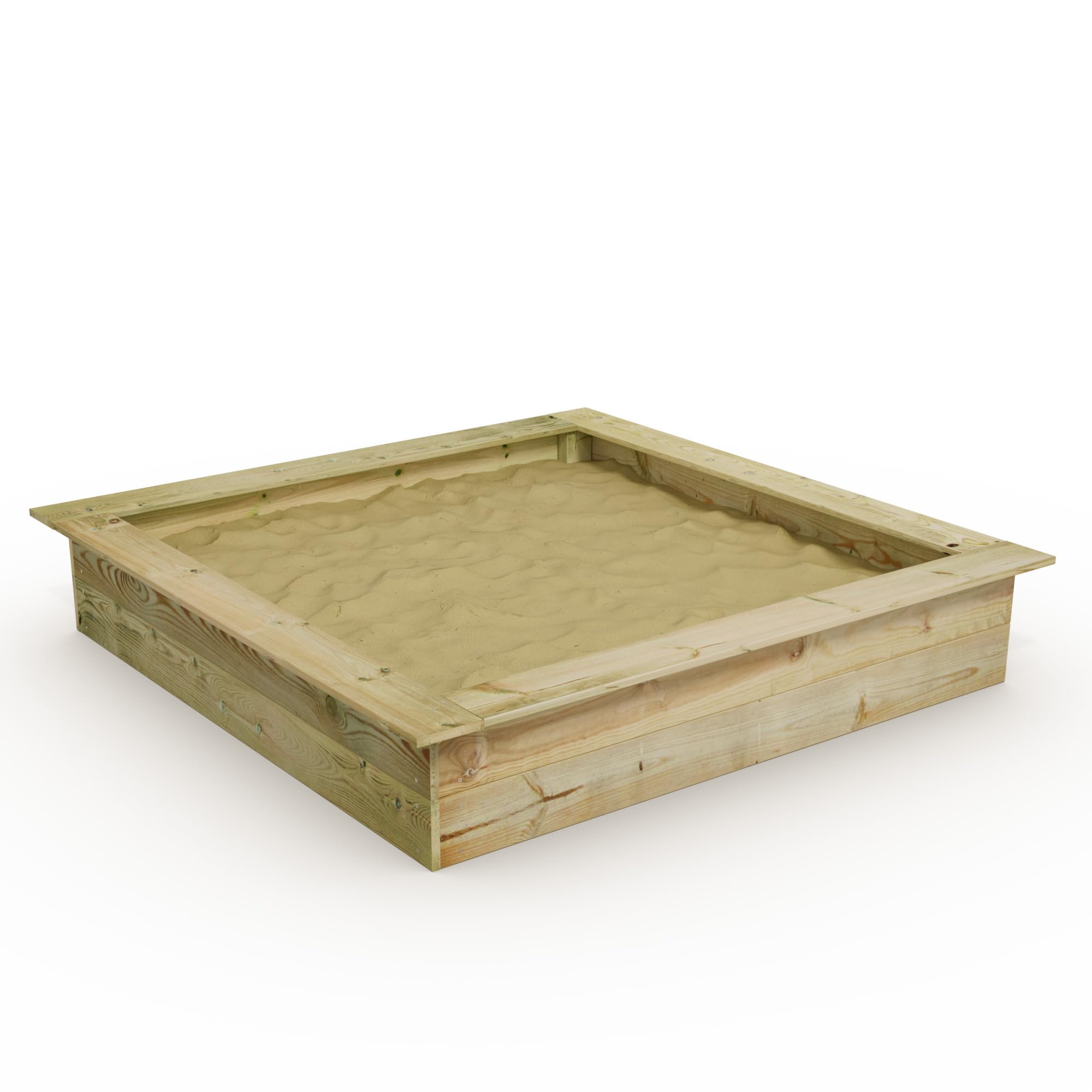 WICKEY Sandkasten Holz Sandkiste King Kong 165 x 165 für Kinder, Buddelkiste, Spielplatz im Garten aus Holz, langlebiger Abenteuerspielplatz für Kinder