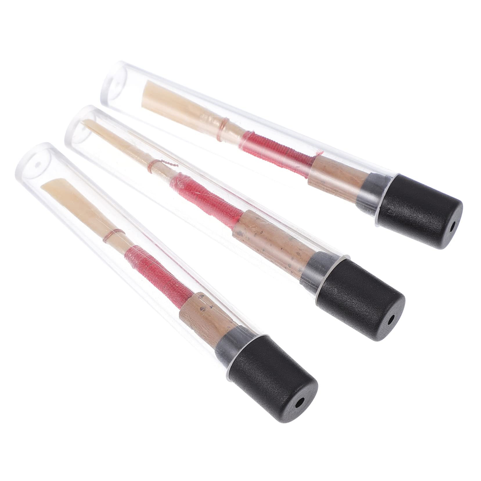 SUPVOX 3 Pack Natural Handmade Oboe Cork Professional Tone Longevity Wooden Storage Boxes