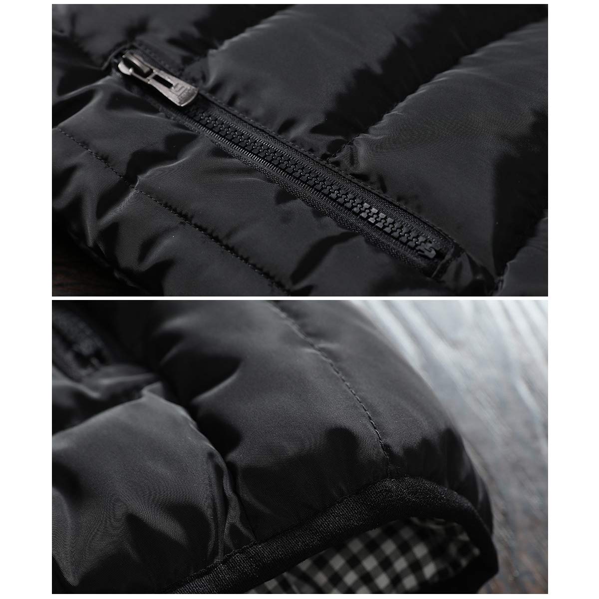 Gilet imbottito da uomo casual con colletto alla coreana