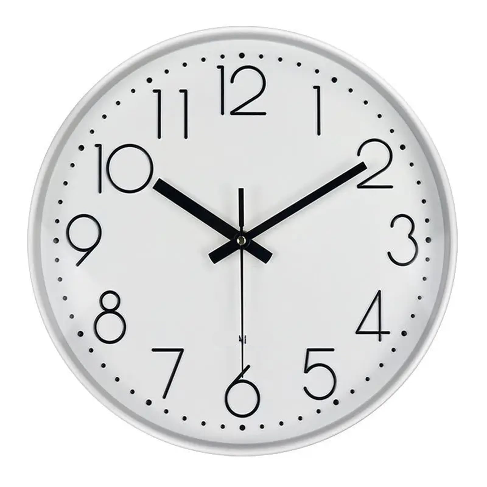 BDFJEDS Wall Clock Quartz Clock Home Living Room Wall Mounted Circular Electronic Simple And Atmospheric Bedroom Silent(Color3)