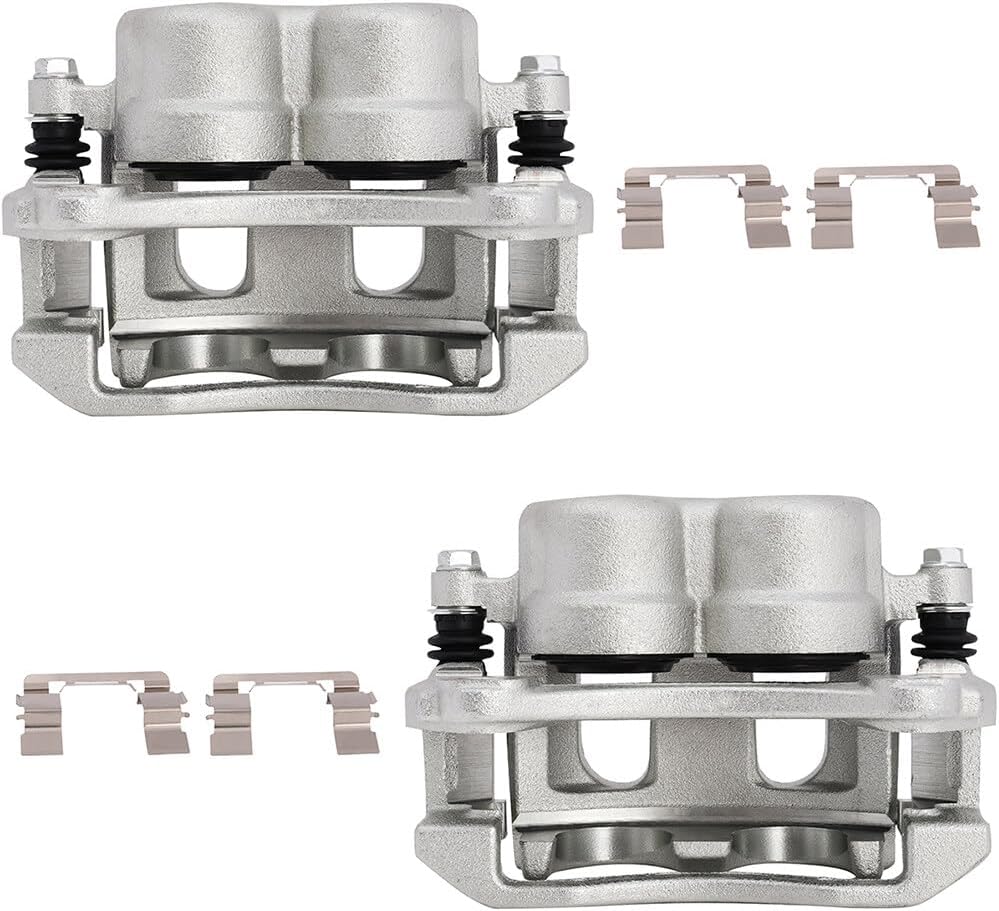 AUTOMUTO Front Left & Right 18B4950 18B4951 Disc Brake Calipers With Bracket For Chevrolet Equinox 2005-2006 For Pontiac Torrent 2006 For Saturn Vue 2004-2007