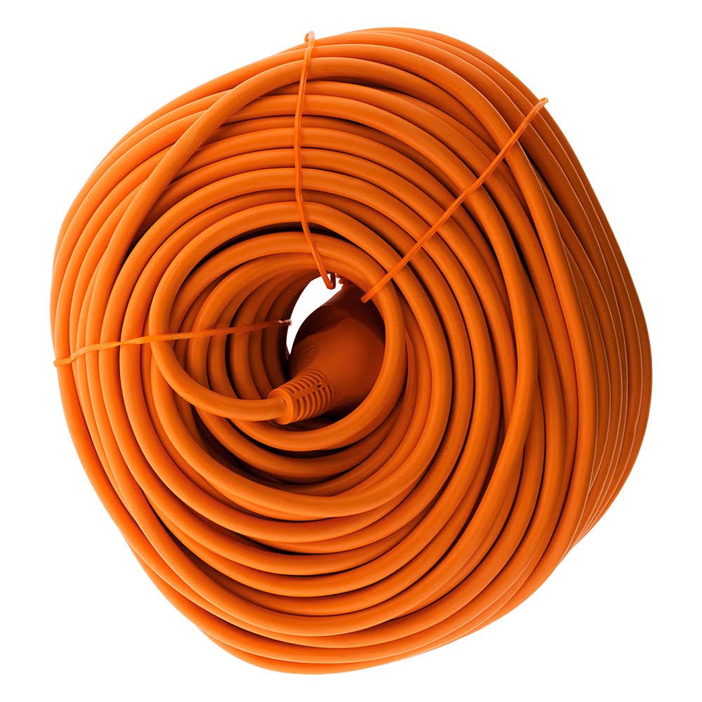 Zenitech - Prolunga da giardino, 16 A, HO5VV-F, 3G1,5, 2P+Terra, 50 m, colore: Arancione