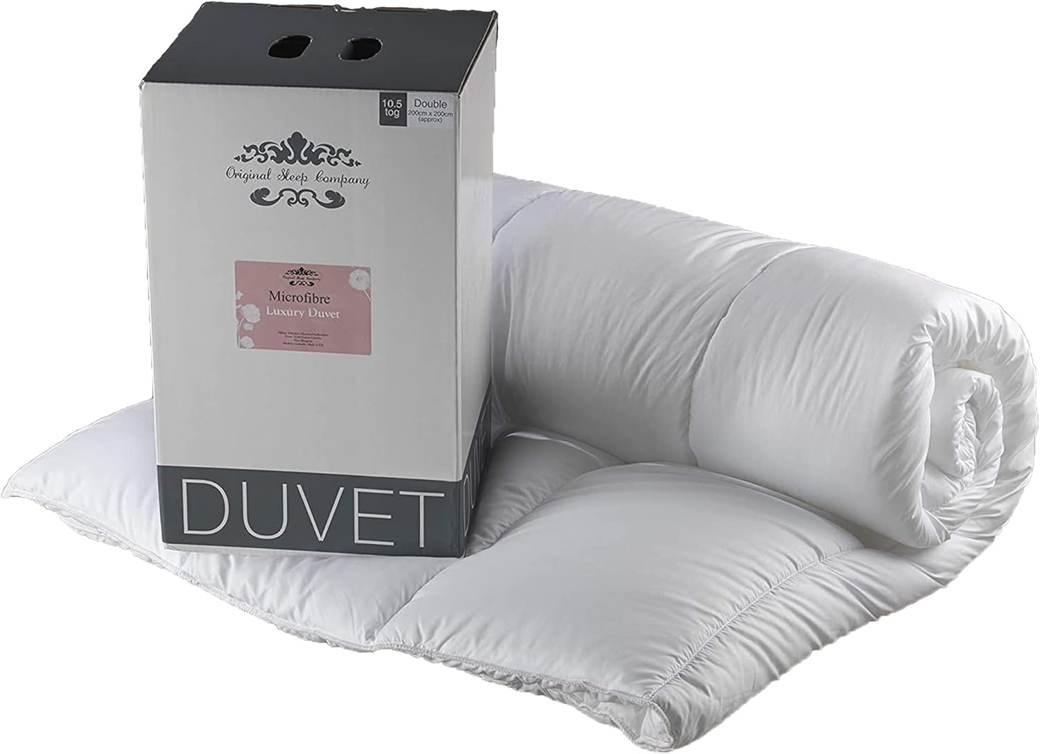 Bedding Direct UK 4.5 Tog Pure White 100 Luxury Peached