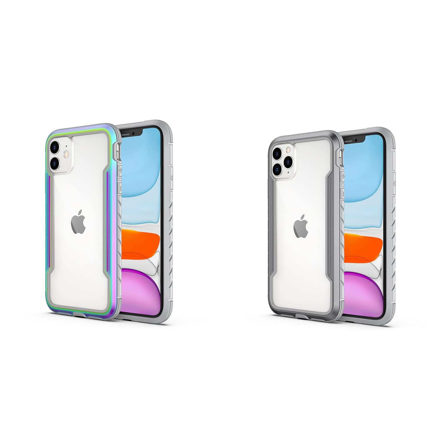 Aodh iPhone 11 case & iPhone 11 Pro Case (Iridescent)+(Gray)