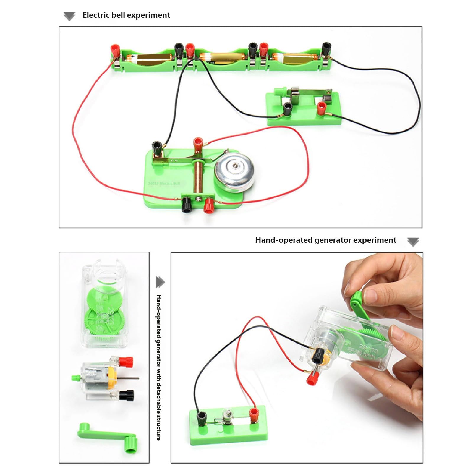 Esperimenti elettrici adatti principianti con moduli facili da assemblare Divertenti esperimenti fisica per bambini Divertenti esperimenti fisica