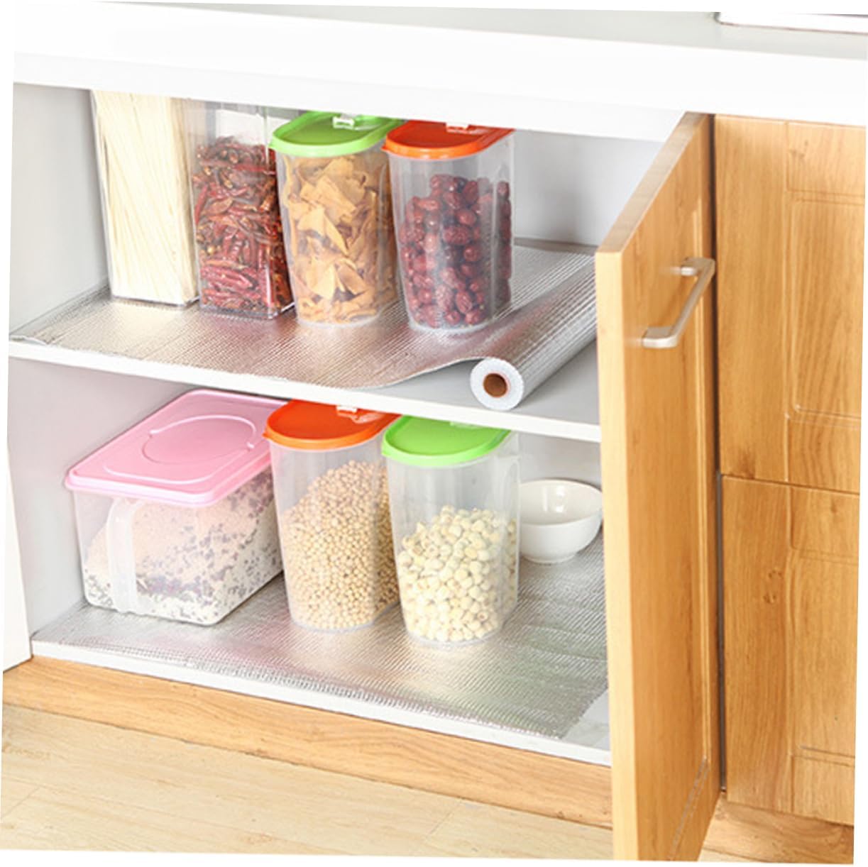 Multi-Function Aluminum Foil Pad Oil-Resistant Mat for Cabinets Kitchen Floor Mats Stain