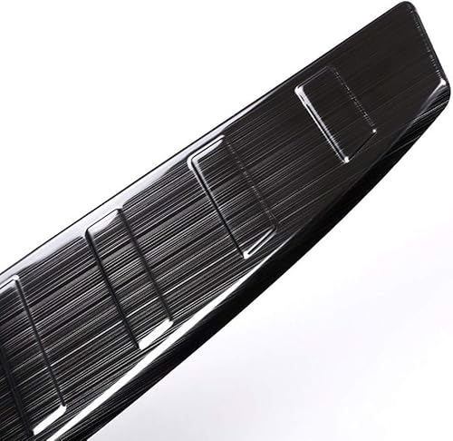 Miniatura 6 de YIWANG Placa protectora de umbral de umbral de acero inoxidable 304 para Land Rover Discovery 5 LR5 L462 2017 2018 2019 (negro)