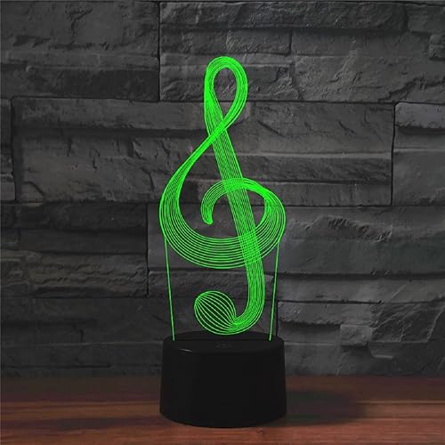 Miniatura 3 de Luz nocturna para niños, nota musical 3D, lámpara LED con control remoto, 16 colores cambiantes, regalo de cumpleaños de Navidad para niño