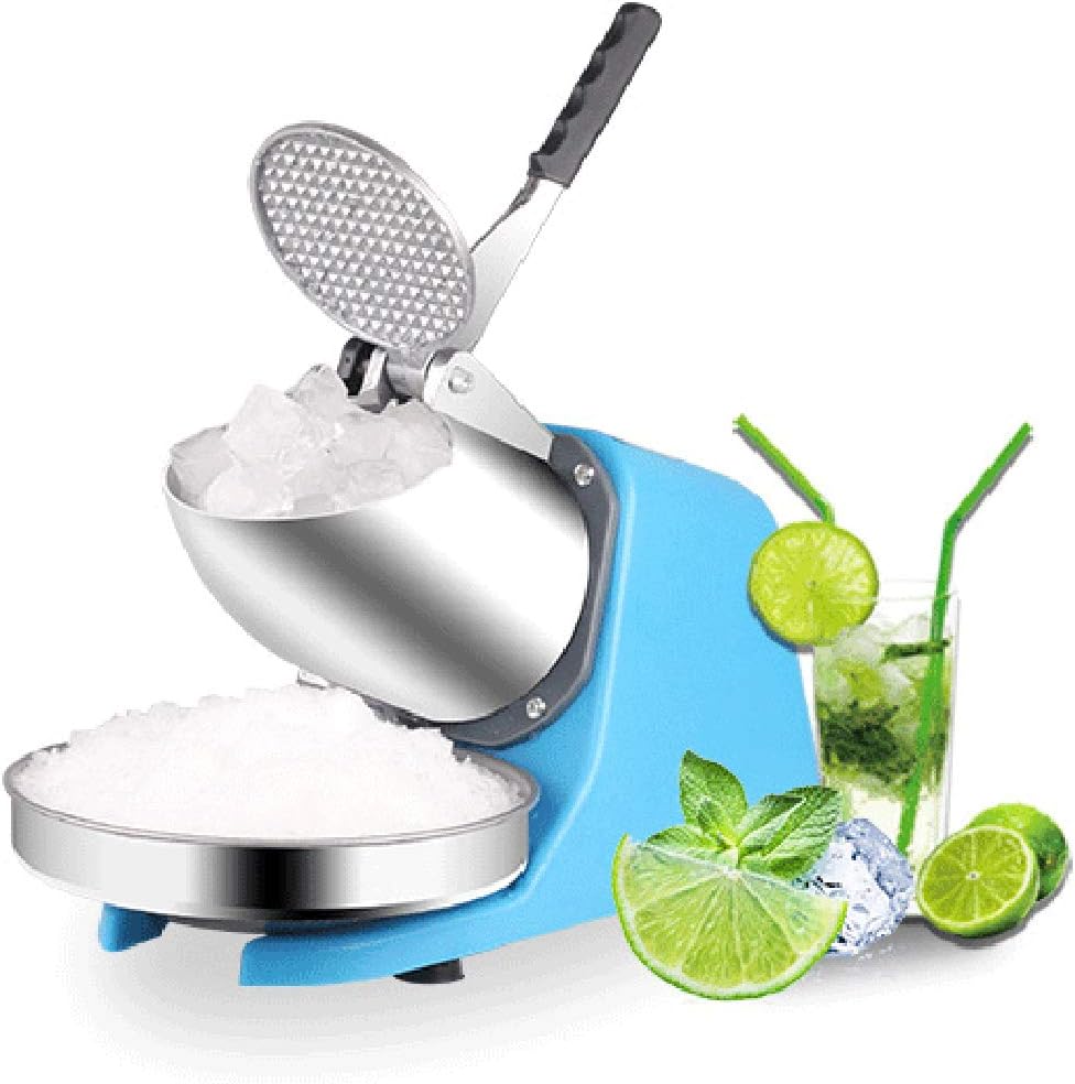 Electric Shaved Ice Maker,Ice Crusher Shaver Snow Cone Maker Machine 187lbs/hr,Commercial Dual Blades,For Party Restaurant & Home
