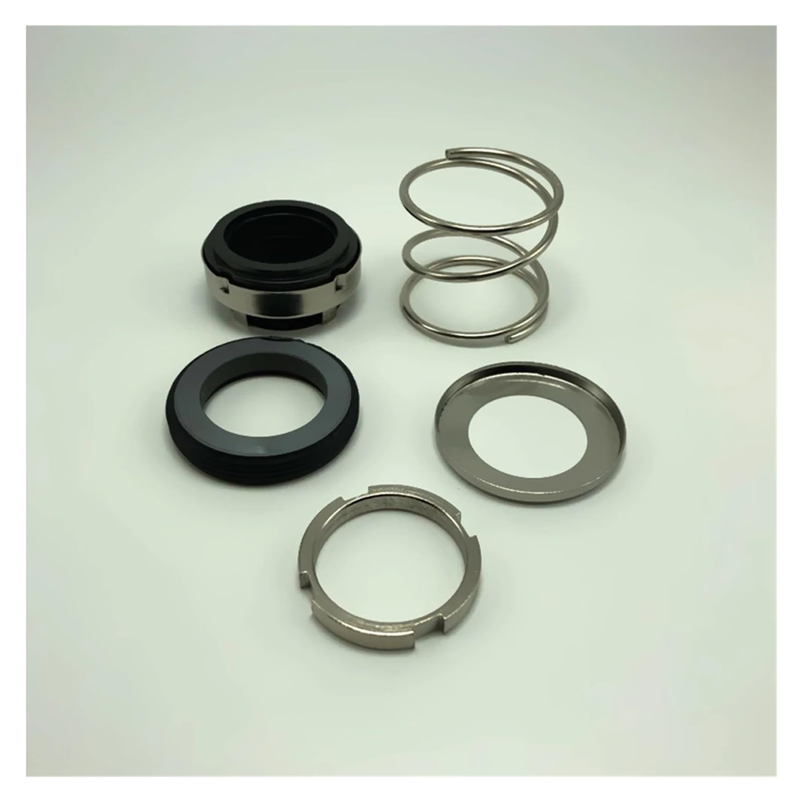 Uszczelnienie mechaniczne z pojedynczym wałem sprężynowym BIA Hardware, kompatybilne z 12, 14, 16, 18, 20, 22-100 mm, uszczelnienia do pomp wodnych pod, do maszyn (CE-CA-NBR, 30 MM-BIA)