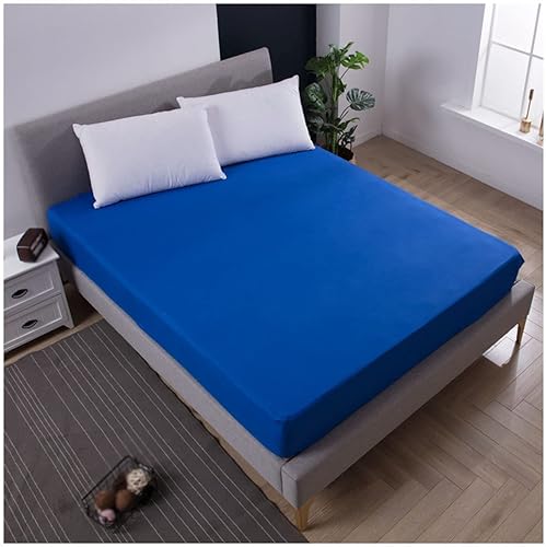 Miniatura 1 de OTBK Funda protectora de colchón impermeable tamaño Queen de 11.8 in de profundidad de bolsillo para cama, sábana bajera de color sólido para Les