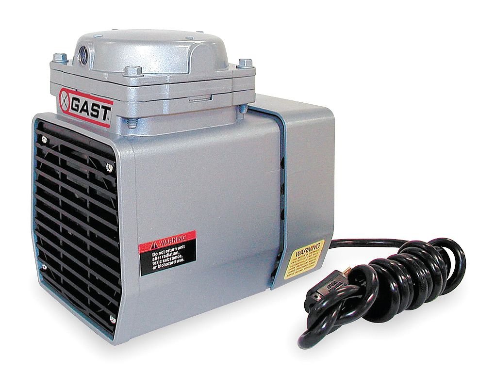 Compressr/Vacuum Pump, 1/8 HP, 60 Hz, 115V