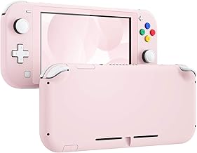 eXtremeRate Soft Touch Cherry Blossoms Pink DIY Replacement Shell for Nintendo Switch Lite, NSL Handheld Controller Housing w/Screen Protector, Custom Case Cover for Nintendo Switch Lite