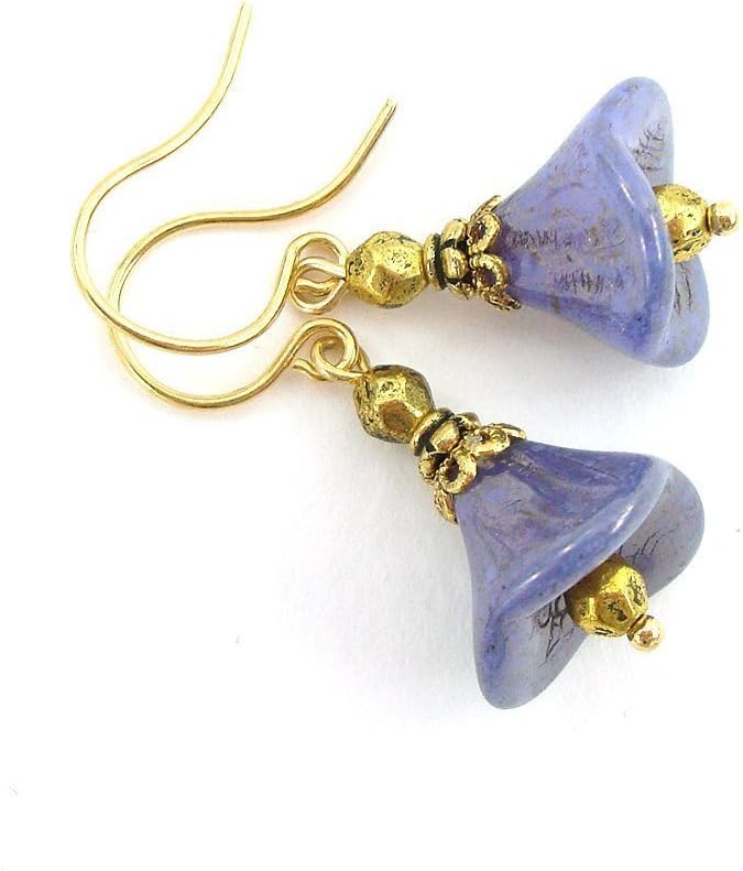 Lavender Flower Earrings