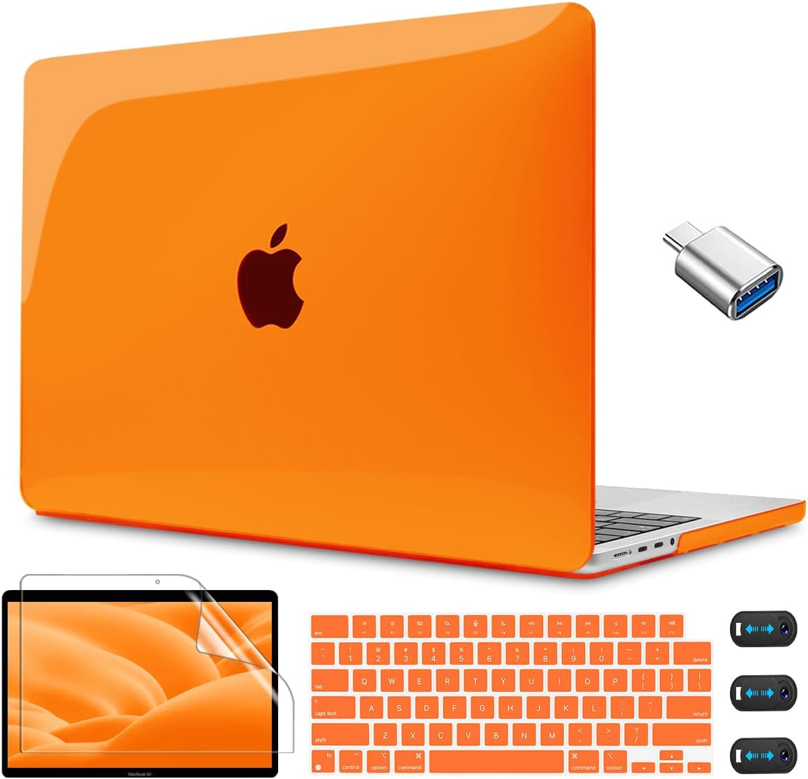 CISSOOK Orange Case for MacBook Pro 14 Inch 2025 2024 2023 Release A3434 A3112 A…