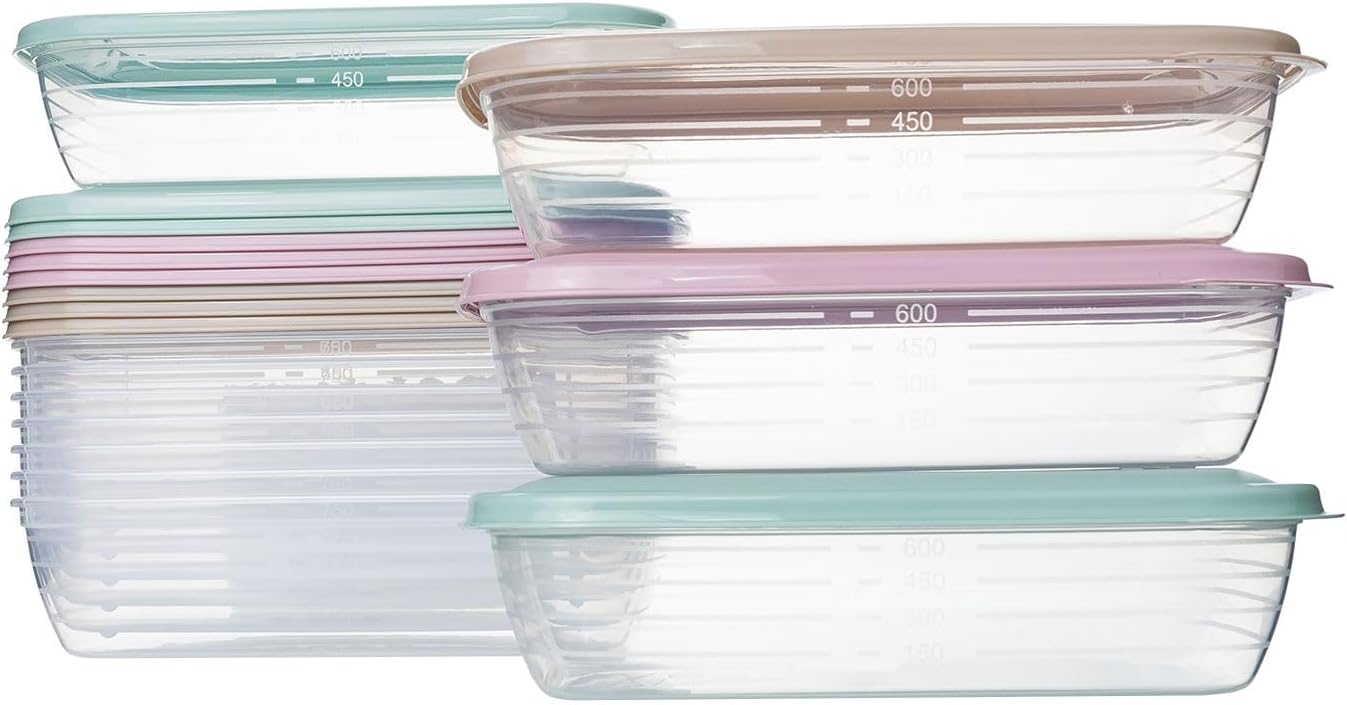Satco Lot de 50 récipients en plastique alimentaire très résistant