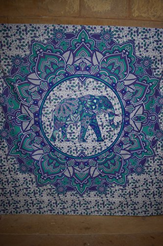 Bohemian Tapisserie Elephant Mandala Tapisserie Tapisserie murale Tapisserie Boho Cover