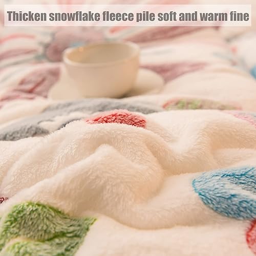 Miniatura 5 de Manta de invierno súper cálida de cordero, terciopelo grueso de doble cara, manta de cama suave de forro polar reversible de primera calidad para