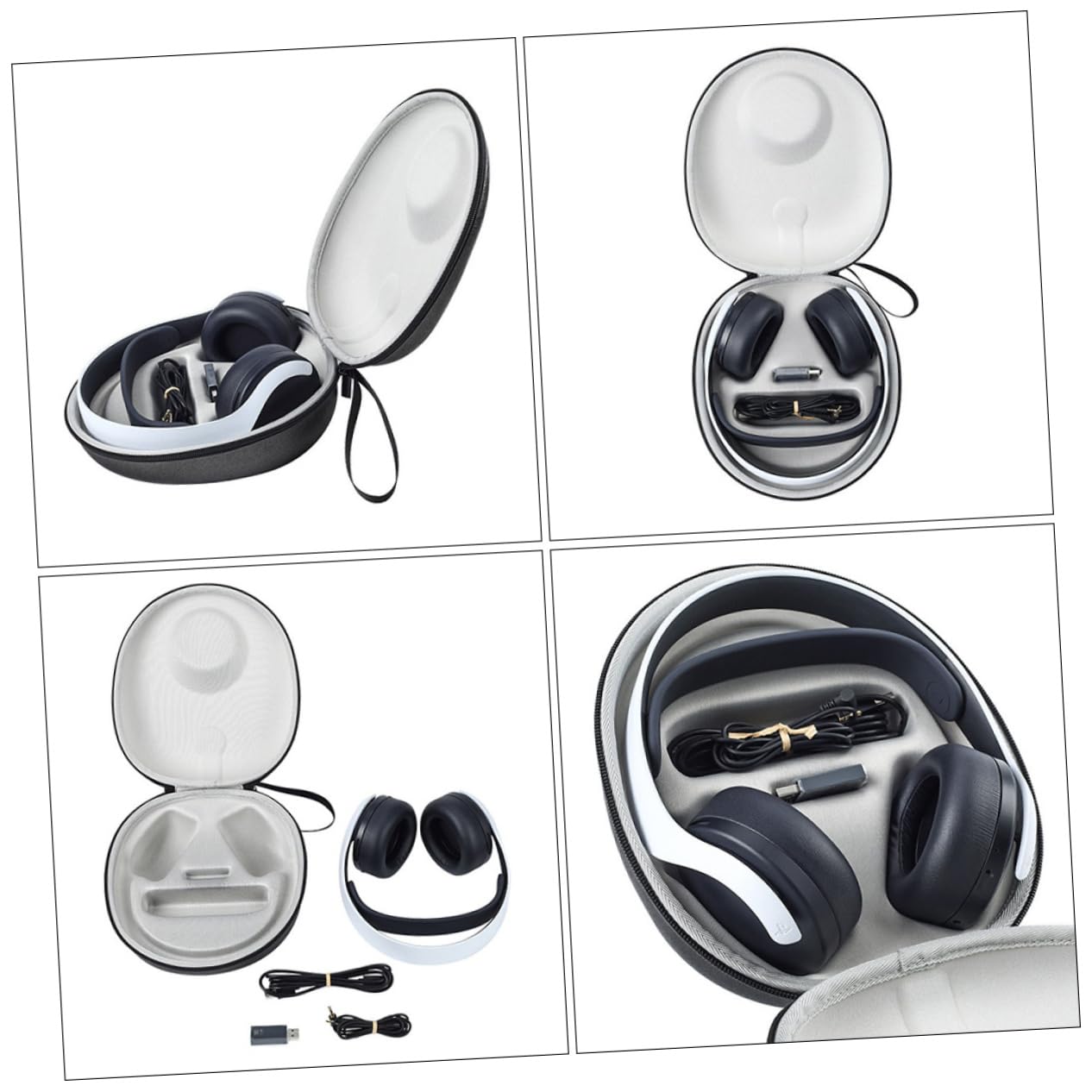 KOMBIUDA Estuche para Auriculares Inalámbricos Bolsa de Transporte con Doble Cierre Compatible con Pulse