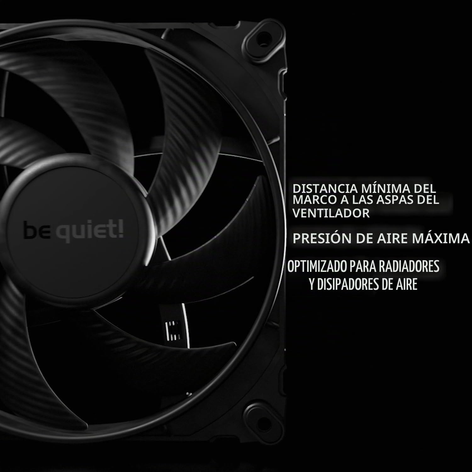 be quiet! ventilador Silent Wings 4 140mm PWM Black, aletas optimizadas, alto rendimiento extraordinario, presión de aire extremadamente alta, funcionamiento prácticamente inaudible