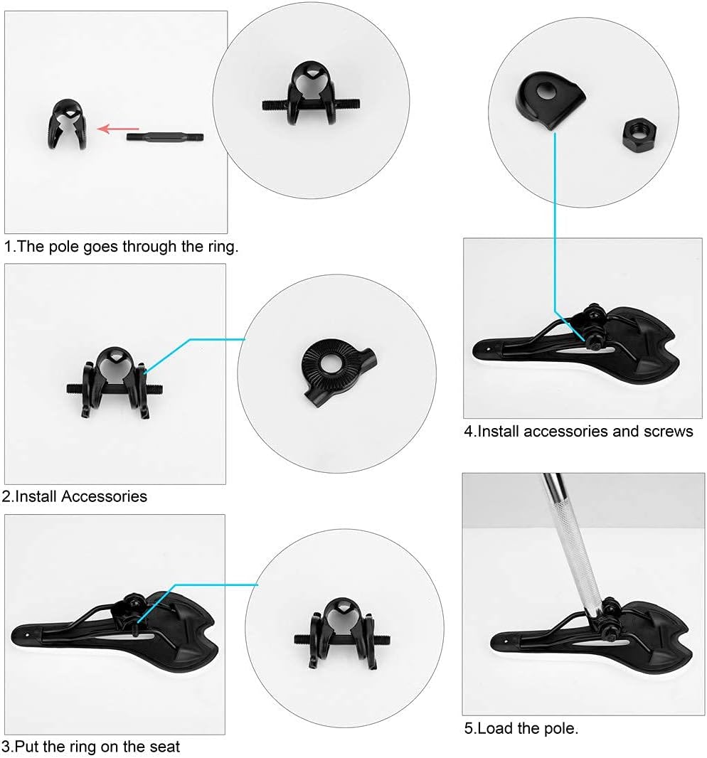 Bike Saddle Seat Pad Breathable Hollow Thicks Comfortable Bicycle Fit for MTB Road Bike Fixed Gear Bike