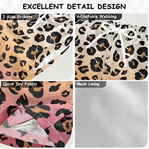 Selerdon Leopard Gradient Boys Swim Trunks Toddler Beach Swim Board Shorts Swimwear For Kids Swimsuit Bathing Suits #TOP3