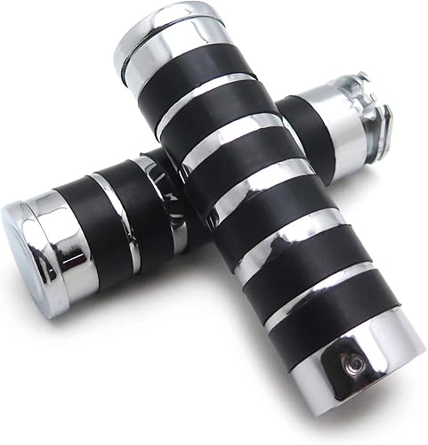 HTTMT TRHB105B-1''- Agarres para manillar de motocicleta de 1 pulgada y 0.984 in compatibles con Kawasaki Vulcan 800 Classic DrifterMagna 75Harley