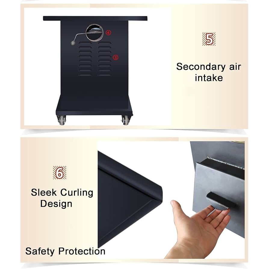 アンティーク調 鋳鉄製 薪ストーブ [調理・暖房OK] アンティーク調 鋳鉄製 薪ストーブ [調理・暖房OK] アンティーク