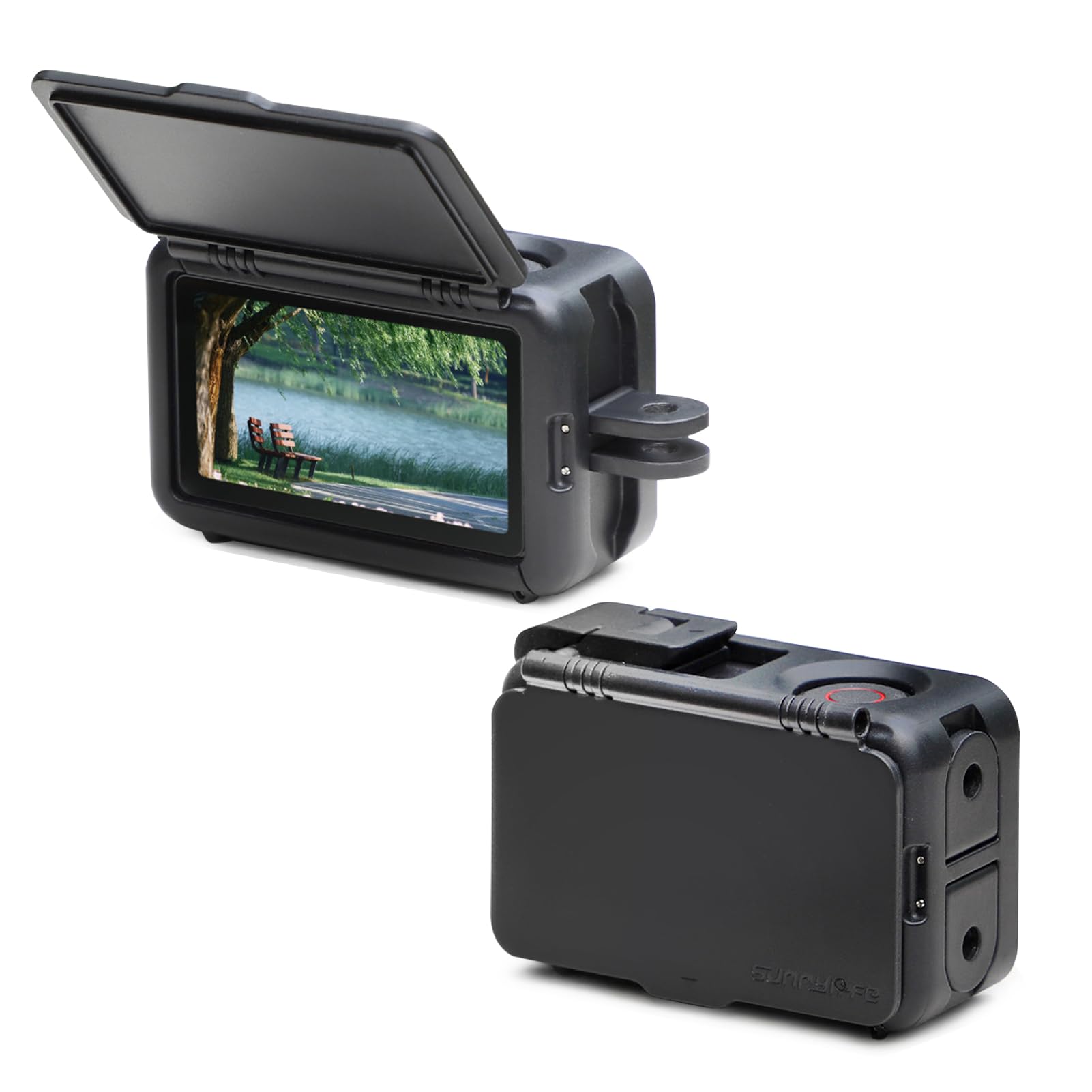 Liboqiao Action 5 Pro/4/3 Screen Hood Sunshade Cover Anti-Glare Housing Case with Sun Hood Compatible with DJI OSMO Action 5 Pro/4/3 for DJI Osmo