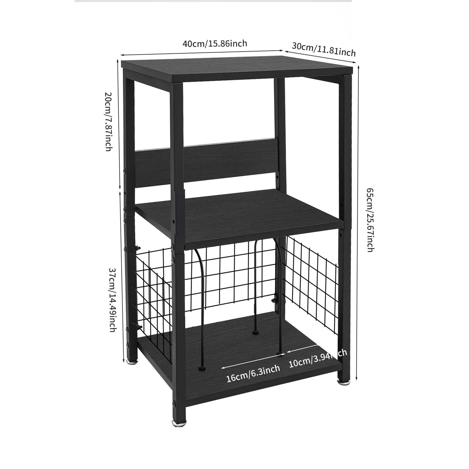 Mobile Vinile Stoccaggio a 3 livelli Ripiano Giradischi carico 45kg Struttura Ferro MDF Stabile Separatori Porta dischi Rimovibili Tavolo di Supplemento per Soggiorno Camera Ufficio