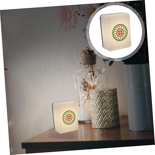 Miniatura 4 de 1 unid Mahjong luz lampara de luces de noche decorativas luz de noche para guardería silicona lámpara de noche libro de dibujos animados lámpara de