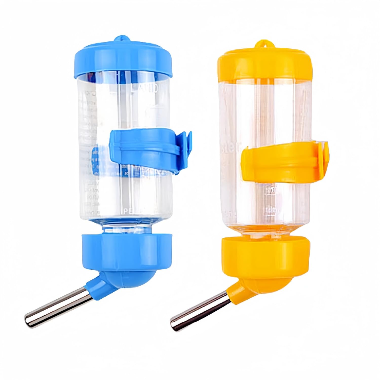 2 PCS Pet Cage Water Bottle No Drip Small Animal Water Bottle, Hanging Hamsters Water Bottle,for Rabbit, Guinea Pig, Hedgehog, Squirrel, Hamster,Random Color