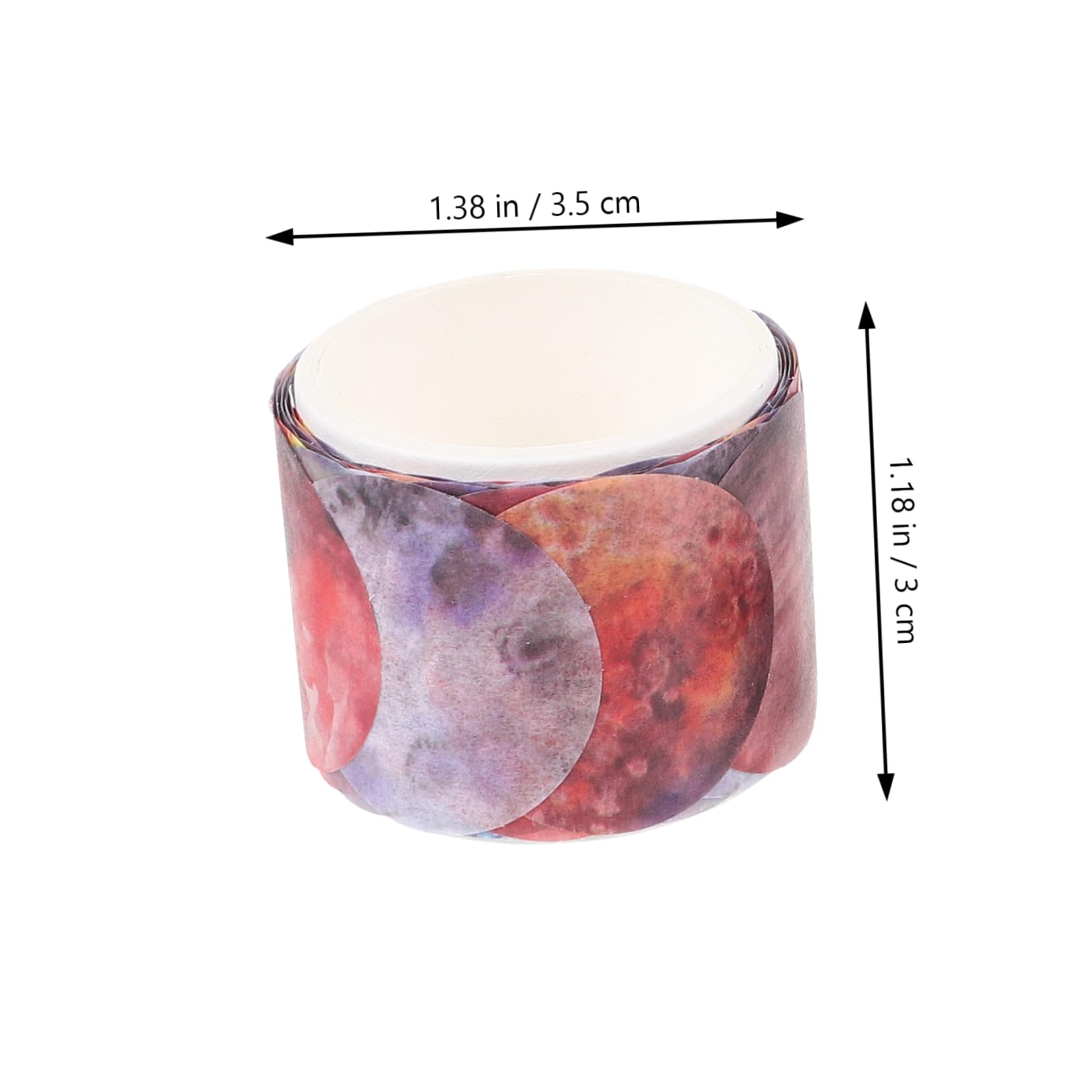 VILLCASE 4 Set Nastro Di Carta Galaxy Washi Tape Washi-tape Nastro Adesivo Creativo Pennarello A Vernice Distributore Di Nastro Nastri Decorativi Per Album Nastro Di Cancelleria 19 * 4