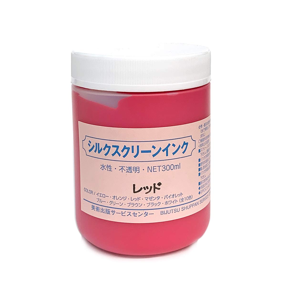 シルクスクリーン　インク Amazon | シルクスクリーンインク 水性 不透明 300mL レッド