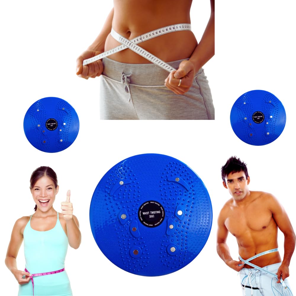 Pedana Riabilitazione functional board Torsione Busto Riabilita Modella Scolpisce Rassoda Fianchi Addome color (blu)