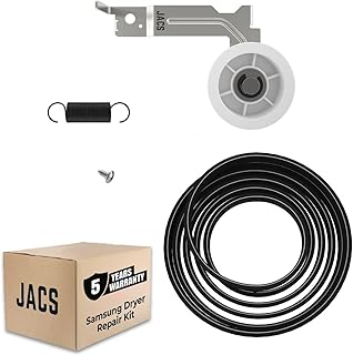 Upgraded Samsung Dryer Repair Kit - Samsung Dryer Idler Pulley DC93-00634a, Samsung Dryer Belt 6602-001655 - Samsung Dryer Parts Compatible with DV45H7000EW A2 DV42h5200ew A3 DV48h7400ew A2